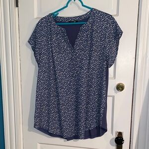 Papermoon Navy and White Patterned Blouse